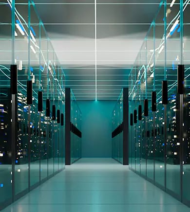 Ein moderner Serverraum