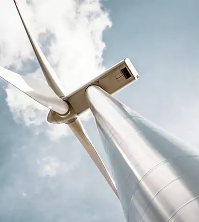 Eine Windkraftanlage