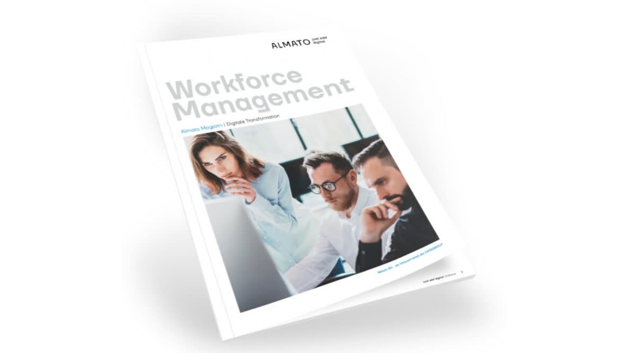 Cover des Workforce Management Magazins der Almato AG